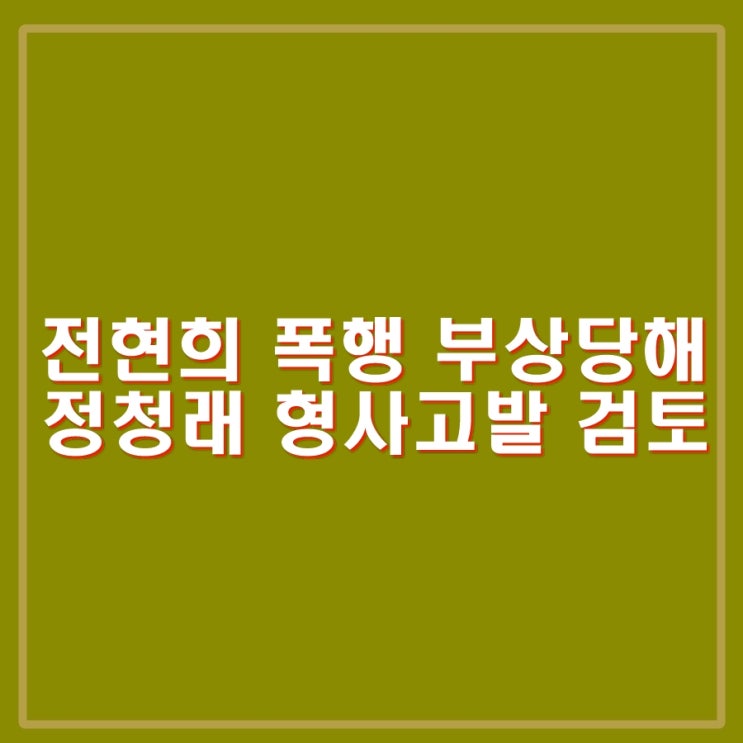 <b>전현희</b> 폭행 부상 당해, 정청래 선진화법으로 형사고발. 윤석열... 