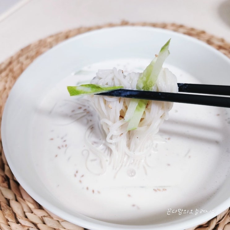  콩국수 만들기 초간단 두부 콩국수 만드는법