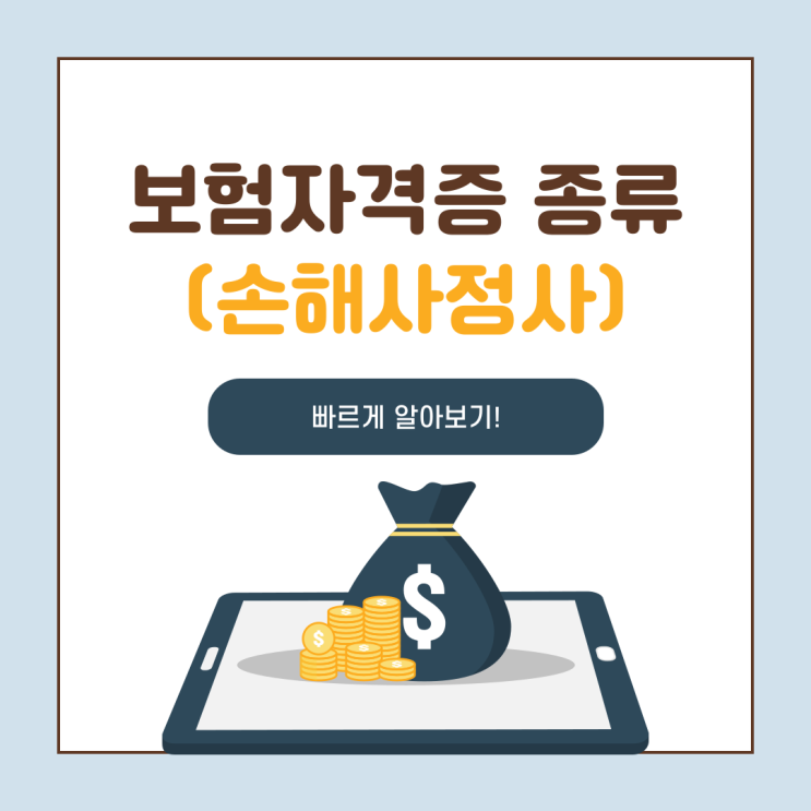 보험자격증 종류 (손해사정사 시험정보와 공부방법) 보험자격증 종류 (손해사정사 시험정보와 공부방법)