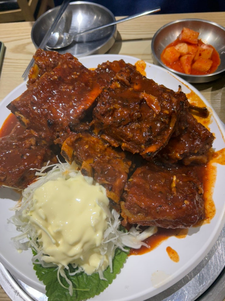 선릉 뼈구이맛집 신동궁감자탕 뼈숯불구이 주말웨이팅