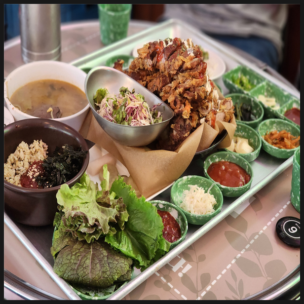  홍대 연남동 맛집 연남족발 1987 족발튀김 한상