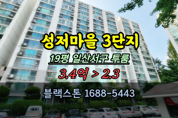  대화동 성저마을 3단지 경매 풍림아파트 19평 일산서구 2룸
