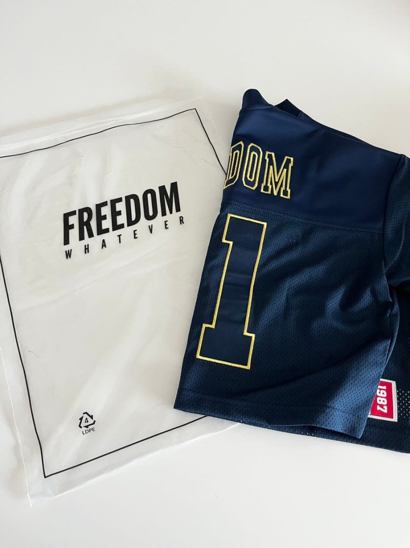 [FREEDOM ATHLETIC] 프리덤 애슬레틱 짐웨어 / 우먼스 프리덤 크롭 럭비 져지(네이비) 구매 후기