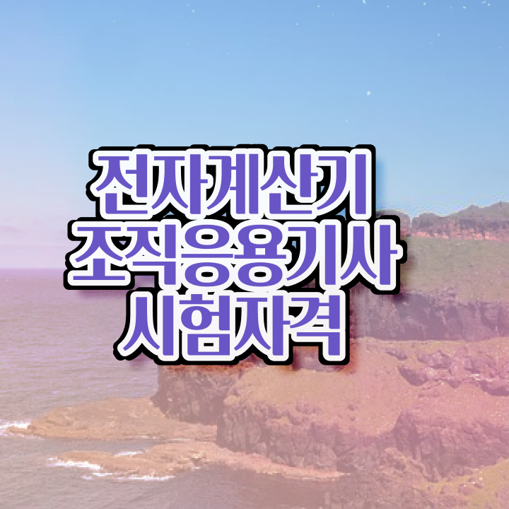  전자계산기조직응용기사 필기 시간 전자계산기조직응용기사 응시자격 집에서 온라인으로 1학기 만에 준비한 방법