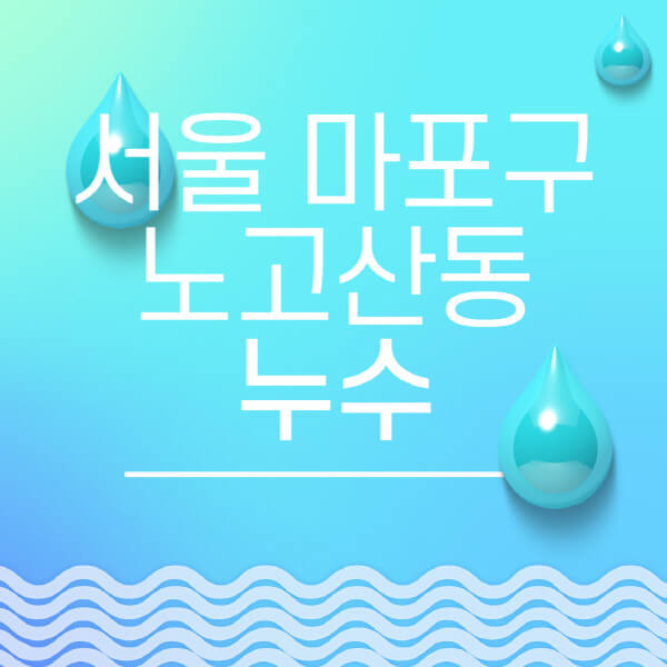  마포구 노고산동 누수탐지, 비용부터 보험까지!