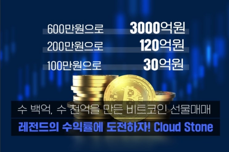  가상자산 선물거래 수익공유 플랫폼 "클라우드스톤" 추천합니다!