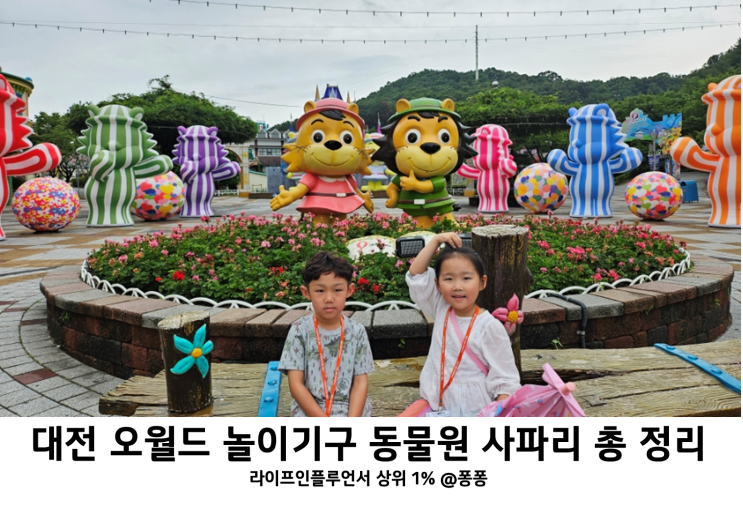  대전 오월드 놀이기구 동물원 사파리 버스 아기랑 갈만한곳 입장료 할인 정보