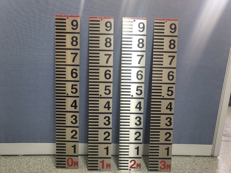  STS 수위표 제작사진 모음(2) 다양한 수위표 납품사진 및 현장설치사진자료입니다.