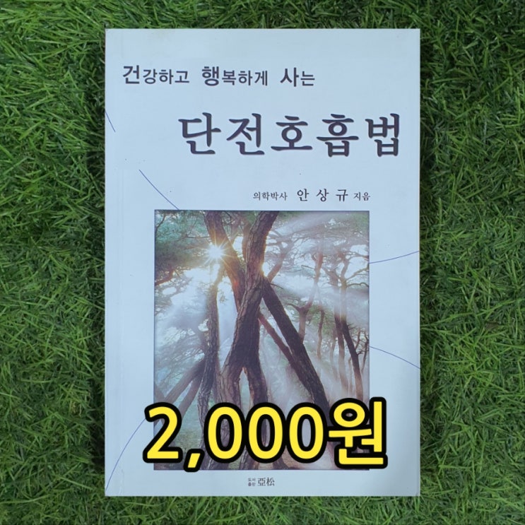  건강하고 행복하게 사는 단전호흡법 기 호흡 경락 책 의학박사 안상규 2,000원 책 대량 살 때는 서울 중고책방 중고서점