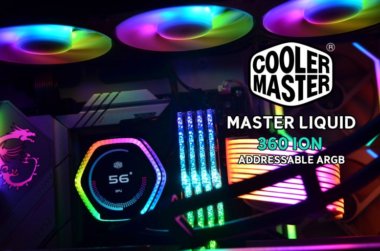  쿨러마스터 MASTERLIQUID 360 ION LCD CPU 수냉쿨러