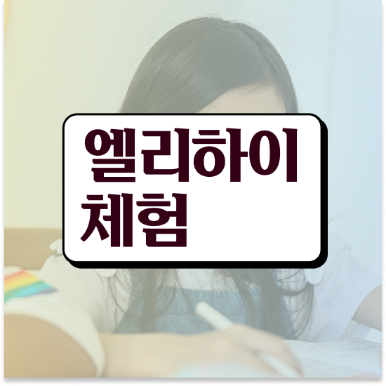 예비초등 초등학생 학습지 엘리하이로 학습 시작