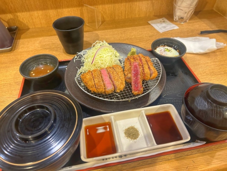 일본 오사카 도톤보리 규카츠 맛집 가츠큐 현지인추천 내돈내산 후기