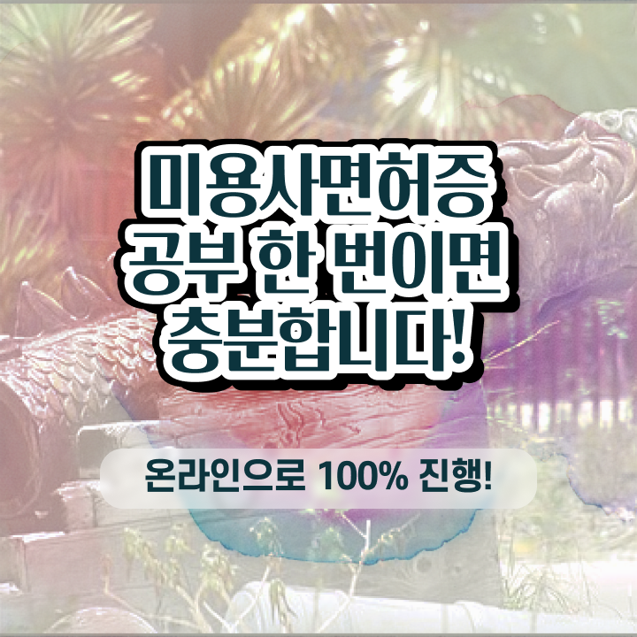  헤어디자이너 자격증 , 종합미용면허증 직장 다니며 8개월 만에 끝내기