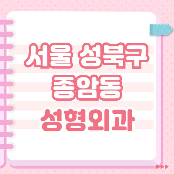  성북구 종암동 성형외과, 유명한 잘하는 곳과 블랙리스트 소개