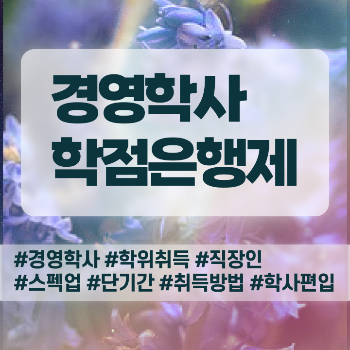  학점은행제 전공 추천 , 학점은행제전문학사 온라인 교육원에서 대학진학, 경력없이 편하게 준비했던 노하우