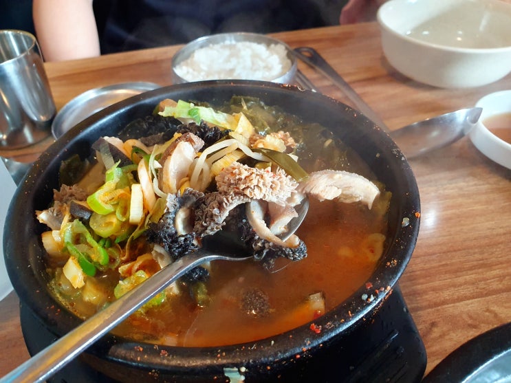  단대오거리역 맛집 산성해장국밥 푸짐해