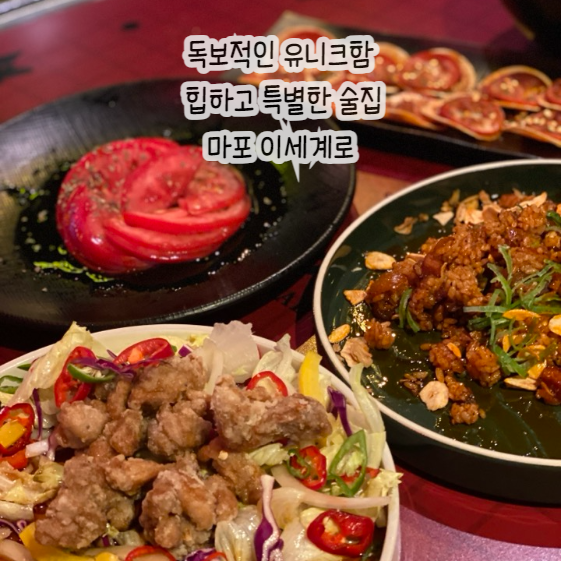  독보적인 유니크함, 힙하고 특별한 술집 | 마포 이세계로