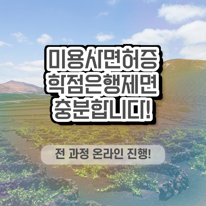  헤어미용자격증 비용 , 온라인 과정만으로 종합미용면허 자격증 갖춘 전략