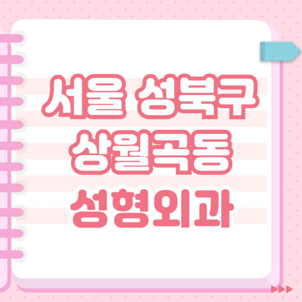  서울 성북구 상월곡동의 성형외과 추천과 블랙리스트, 후기까지!