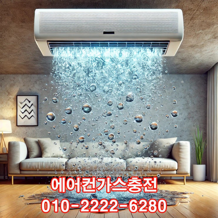  우리집 에어컨 송풍구에서 물이 떨어져요-성남에어컨가스충전