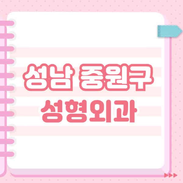  성남 중원구 성형외과, 눈, 코, 얼굴, 필러, 보톡스 정보