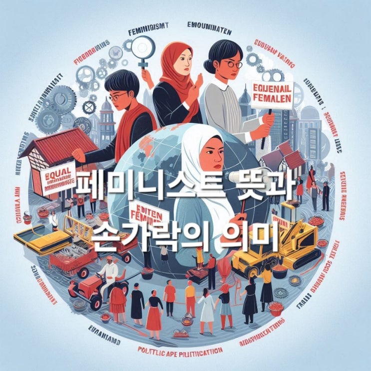  페미니스트 뜻과 손가락의 의미
