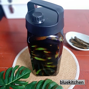 장아찌간장 재활용 간장 고추장아찌 담그는 법 깔끔한 고추짱아찌 만들기