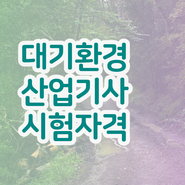 대기환경산업기사 시험응시조건 온라인 수업으로 4개월 만에 준비한 비법