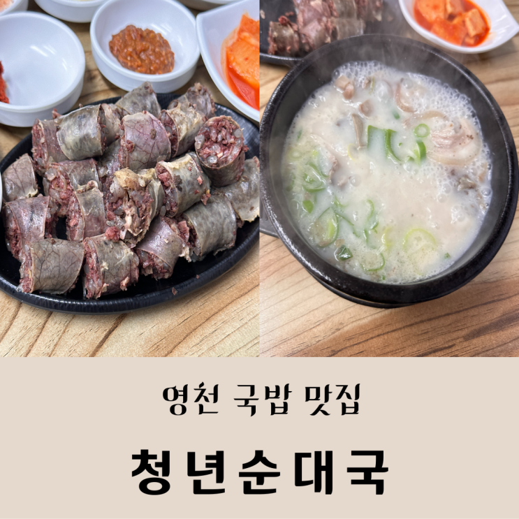  영천 금호 순대국밥 맛집 병천 청년순대국 영천점