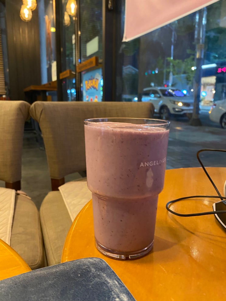  군산 엔제리너스 수송동음료할인 카공하기좋은카페 새벽 2시까지 영업 수송동스무디맛집