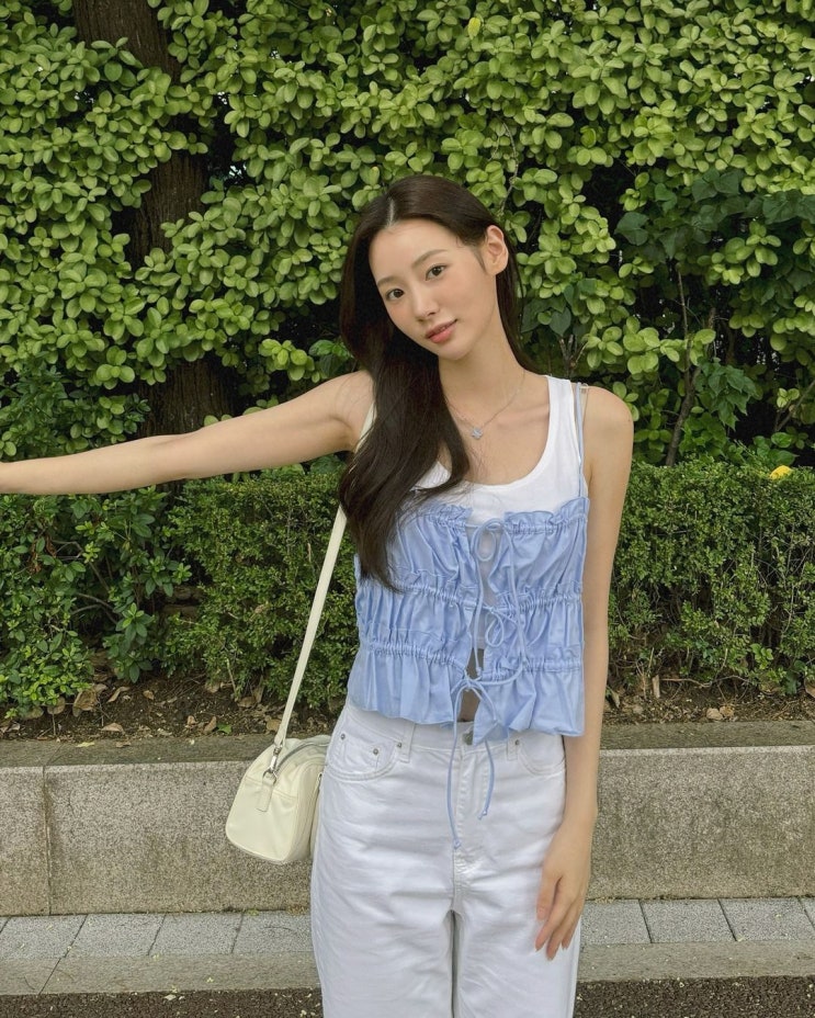  환승연애3 이유정 인스타그램 패션 코디 자라 리본 포플린 탑 추천!