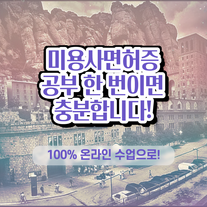  미용사 자격증 비용 과정 안하고도 , 인강만 듣고 헤어자격증 고작 4달만에 학위, 자격증 취득했어요