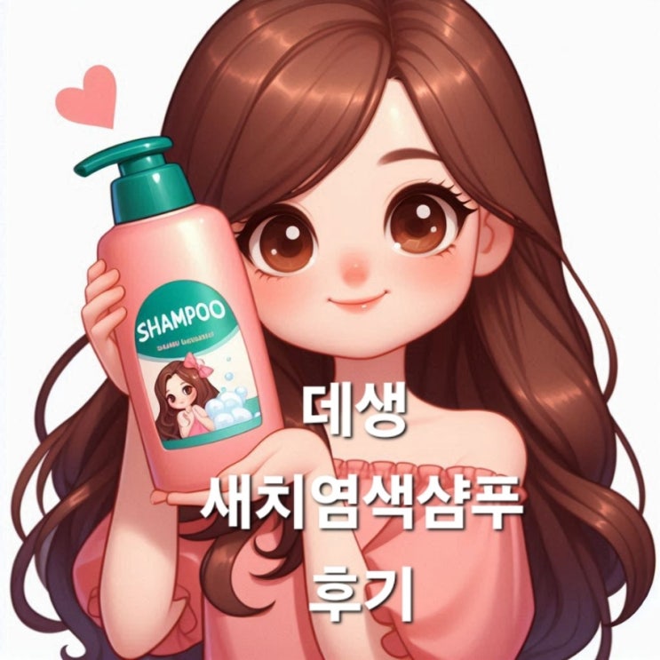  새치염색샴푸 부작용 없는 데생 후기