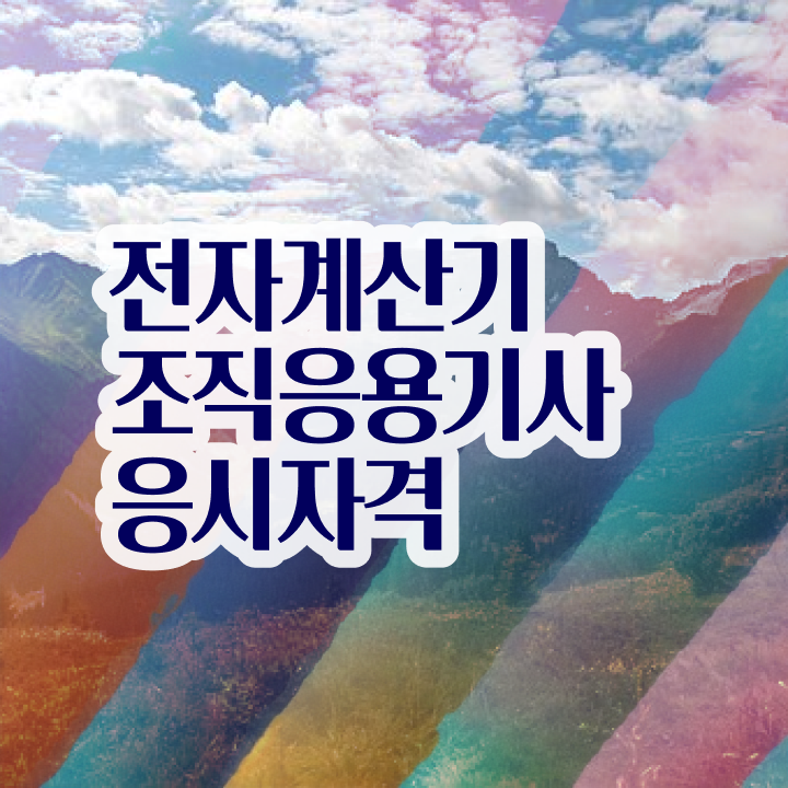  전자계산기조직응용기사 응시자격 인강만 듣고 단기간에 완료한 과정