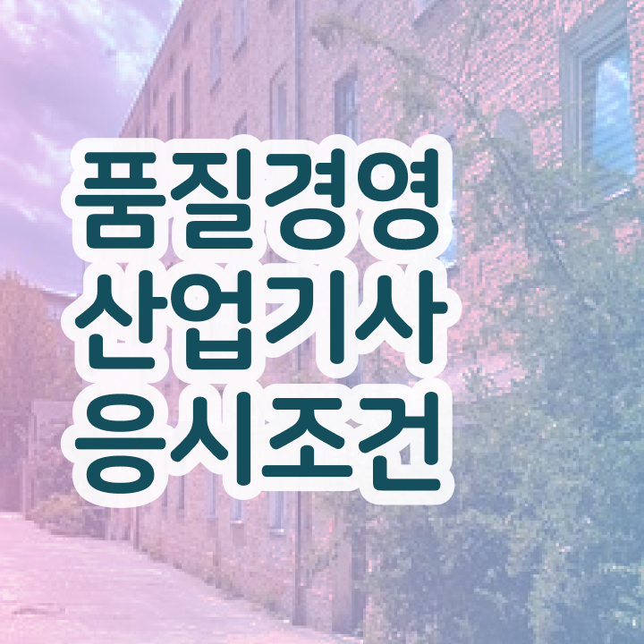  품질경영산업기사 필기 품질경영산업기사 시험응시조건 집에서 온라인으로 5달만에 준비한 후기