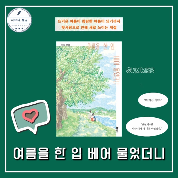  여름을 한 입 베어 물었더니 책 줄거리 | 이꽃님 소설추천 청소년소설