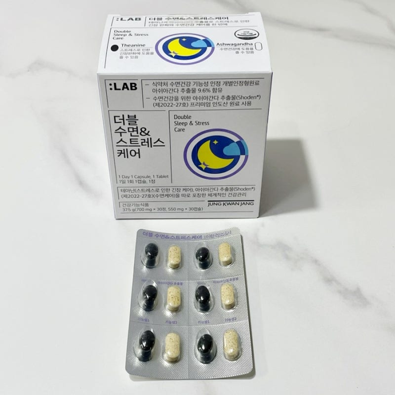 불면증 보조제 정관장랩 더블 수면 스트레스케어
