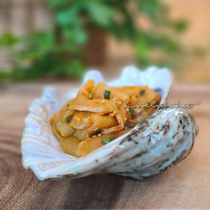 울외장아찌무침 만들기 짭조름한 여름철 밑반찬 나나스끼무침 레시피
