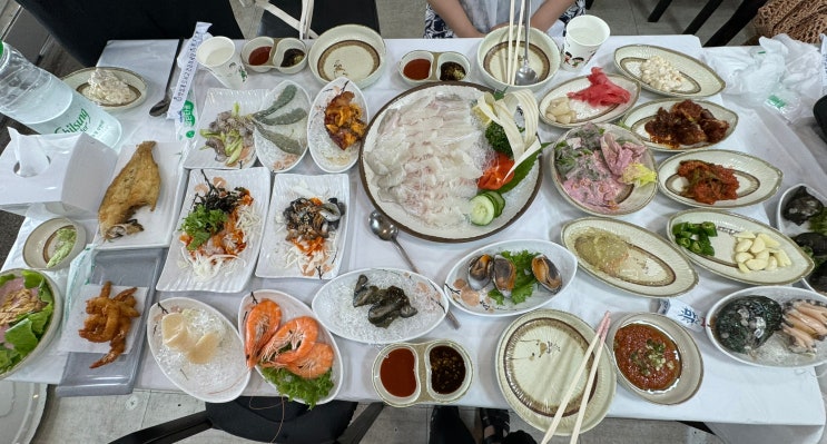  태안 안면도 맛집 막퍼주는횟집에서 배터지게 먹고 온 후기