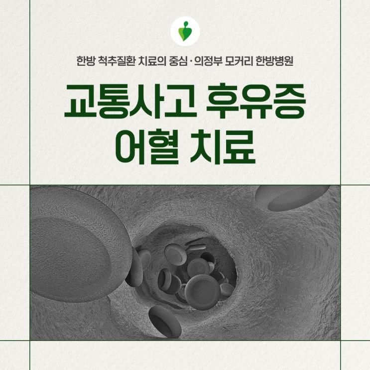  의정부한방방병원 교통사고 후유증 예방, 어혈 치료