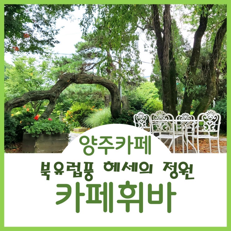  양주계곡카페 북한산 헤세의정원 카페휘바