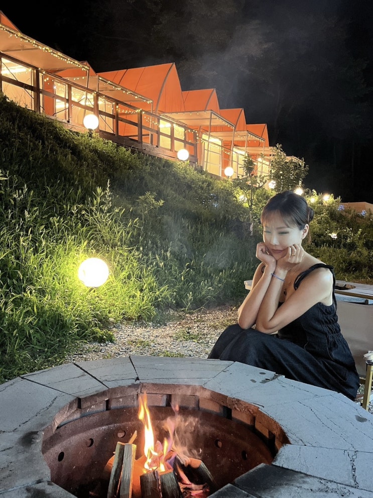  강릉 경포맛집 강릉의밤 육회 육사시미 강릉의별 바베큐세트 불멍 포토존