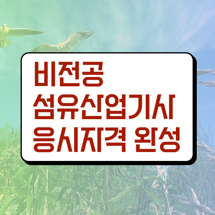  섬유산업기사 시험응시자격 온라인으로 5달만에 끝낸 노하우