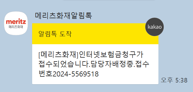 메리츠화재 어린이보험 수족구 진단금청구