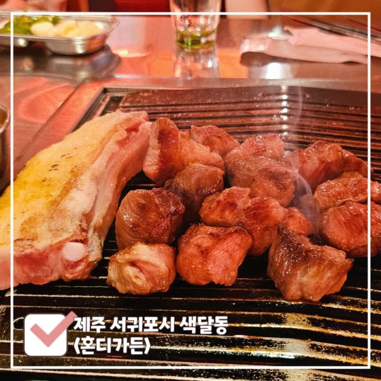  제주 중문 흑돼지 맛집 속지 말고 여기로 오세요 | 혼디가든