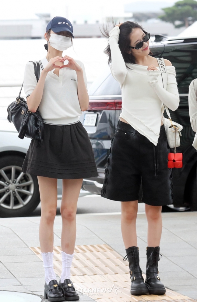 아이브 장원영-안유진 '같은듯 다른패션'[포토]