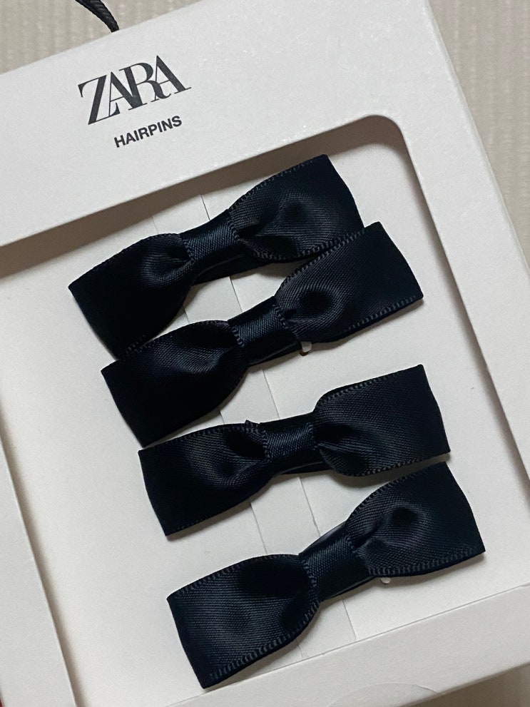  자라(ZARA) 리본 헤어핀이 귀여워서 사봤다 + 착용샷