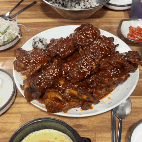  먹찌빠 청량리 뼈구이 콧물 나오는 매운맛