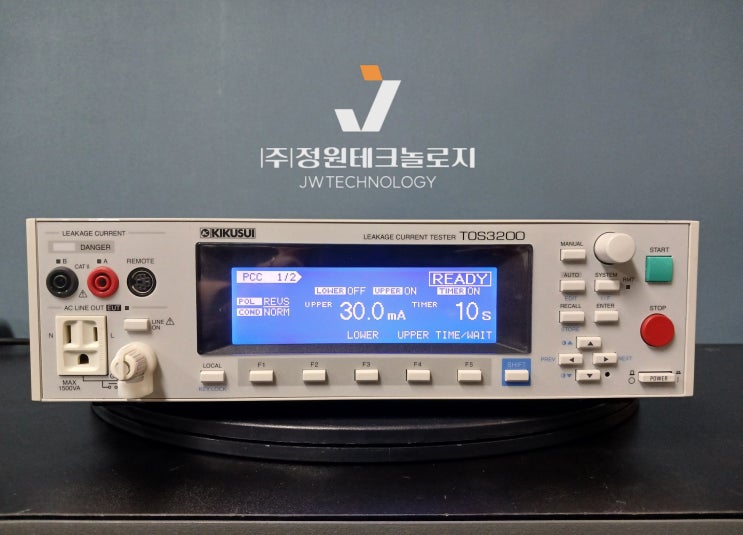 TOS3200 키쿠수이 누설전류계 Kikusui Leakage Current Tester 렌탈 및 판매-정원테크놀로지
