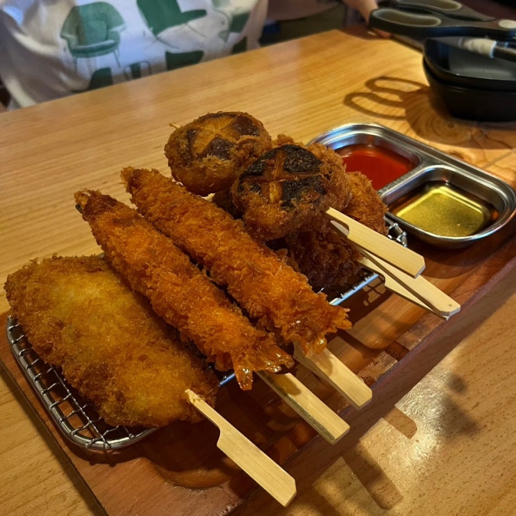  진주 쿠시카츠 노군꼬치 진주하대점 진주이자카야 추천